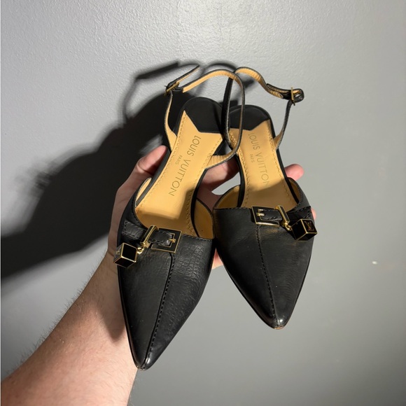 Louis Vuitton Black SlingBack Pumps Size EU 38 - Picture 3 of 7